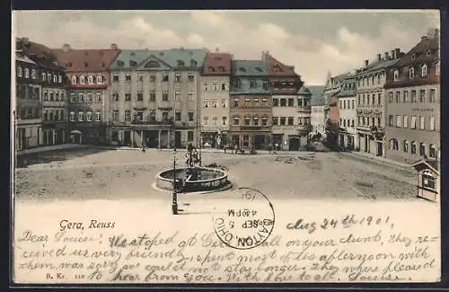 AK Gera / Reuss, Am Markt