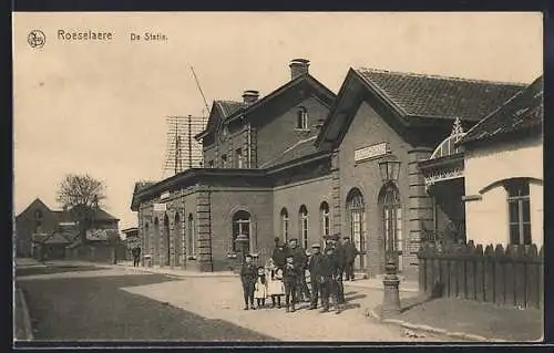 AK Roulers, La Station, La Gare, Bahnhof