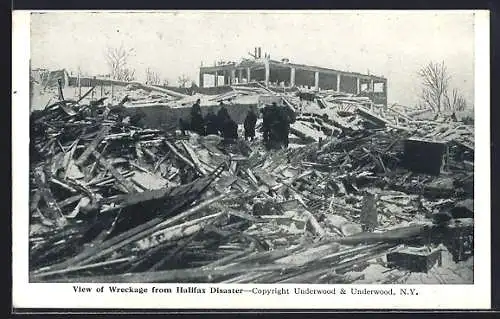 AK Halifax, View of Wreckage from Disaster
