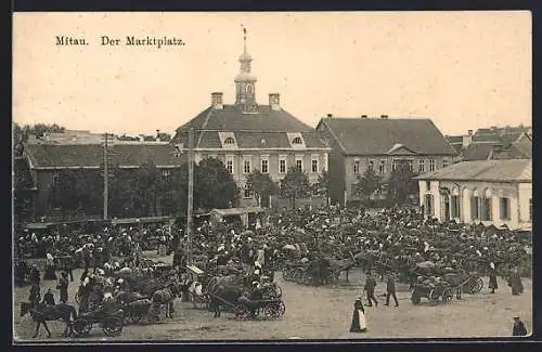 AK Mitau, Der Marktplatz
