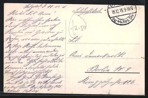 AK Belgrad, Mihály herceg-út / Fürst Michael Strasse