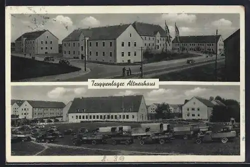 AK Altneuhaus, Truppenlager, verschiedene Ansichten