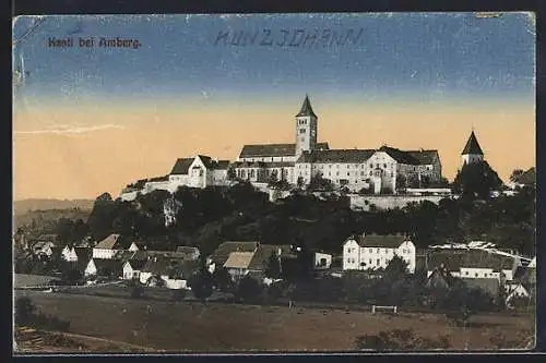 AK Kastl / Amberg, Ortsansicht von der Ferne