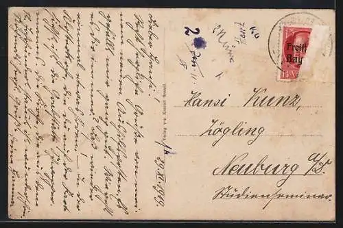 AK Kastl / Amberg, Ortsansicht von der Ferne