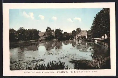AK Plancy, Le Moulin et la Chute d`eau