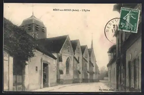 AK Méry-sur-Seine, L`Église