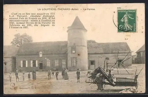 AK La Louptière-Thénard, La Ferme où naquit L.J. Thénard en 1777