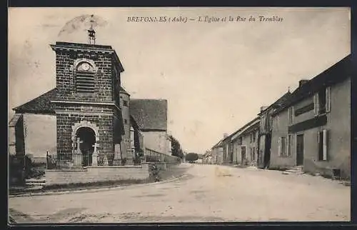 AK Brevonnes, L`Église et la Rue du Tremblay