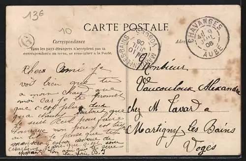 AK Chavanges, La Place de la Halle