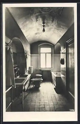 AK Tonndorf, Schloss, Blick in ein Badezimmer