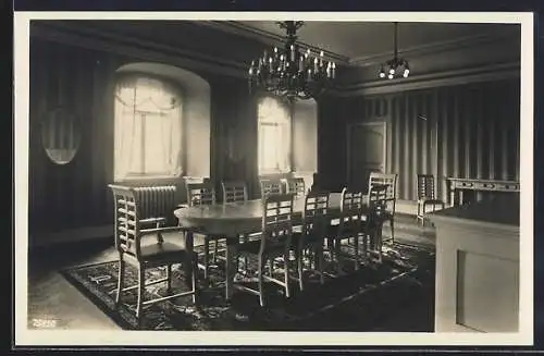 AK Tonndorf, Schloss, Blick in den Speiseraum