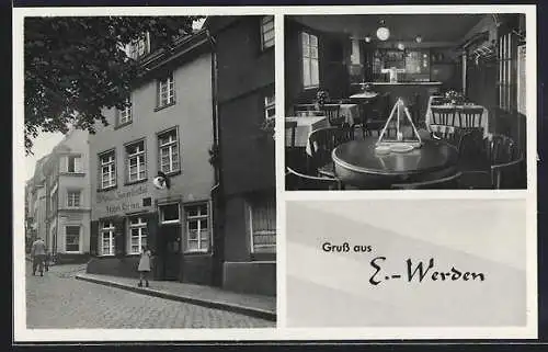 AK E.-Werden, Gasthaus zum weissen Bär, Bes. Albert Coenen, Klemensborn 76