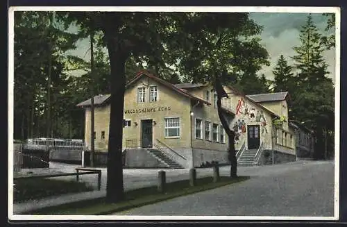 AK Plauen i. V., Restaurant Waldschänke Echo, An der Staatsstrasse 92