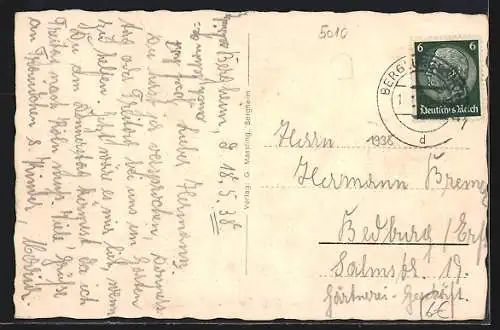 AK Bergheim / Erft, Blick in die Hermann-Göring-Strasse