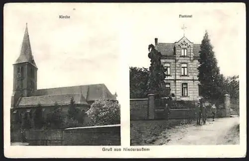 AK Niederaussem, Kirche und Pastorat