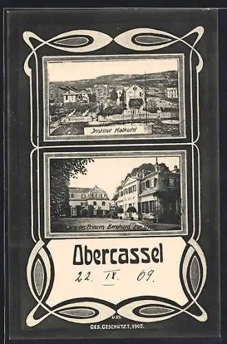 AK Obercassel / Bonn, Institut Kalkuhl, Besitzung des Prinzen Bernhard zur Lippe