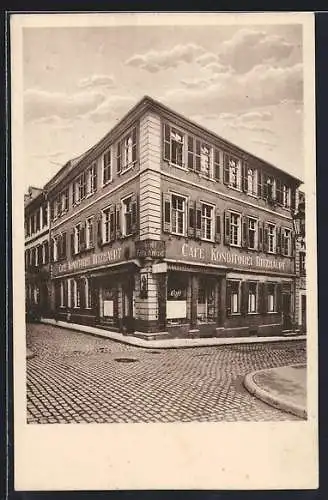 AK Heidelberg /Neckar, Café-Konditorei Ritzhaupt, Untere Strasse 37