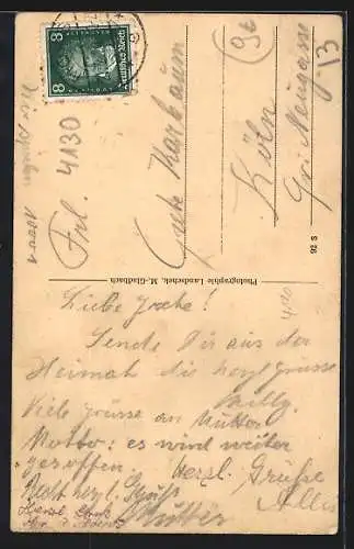 AK Mörs a. Rh., Gasthof Gütges, Probierkeller der Weinhandlung