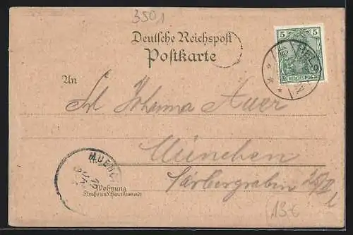 Lithographie Helsa i. Hessen, Totalansicht mit Eisenbahn, Kirche