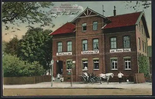AK Niederzwehren, Gasthaus zum Schönfelder Hof v. Hans Ochs