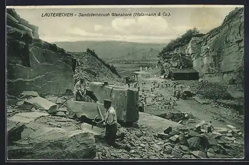 AK Lauterecken, Sandsteinbruch Glansborn, Holzmann & Co.