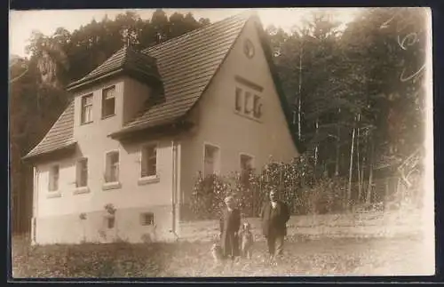 Foto-AK Behringersmühle, Haus von Hans Polster