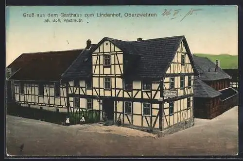AK Oberzwehren, Gasthaus zum Lindenhof, Inh. Joh. Wassmuth