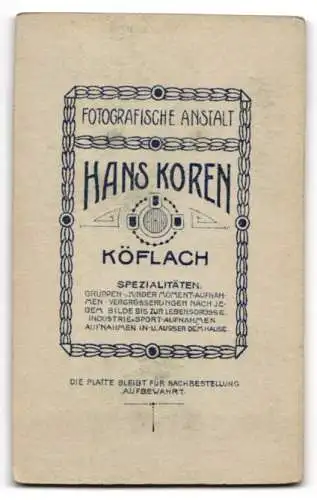 Fotografie Hans Koren, Köflach, Portrait eines Mannes
