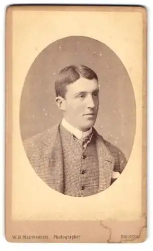 Fotografie W.H. Midwinter, Bristol, Park St 49, Porträt eines jungen Mannes