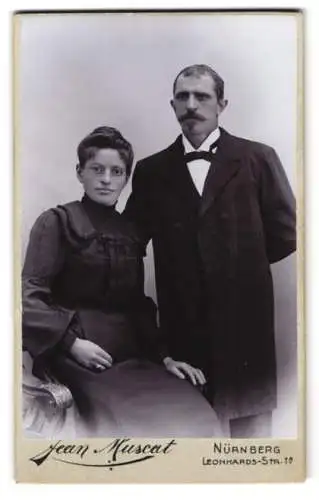 Fotografie Jean Muscat, Nürnberg, Leonhards-Strasse 1, Porträt eines Paares