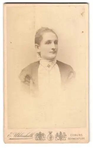 Fotografie E. Uhlenhuth, Coburg, Albertplatz, Porträt einer Dame