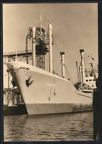 AK Wismar, Schiff Albatros im Hafen