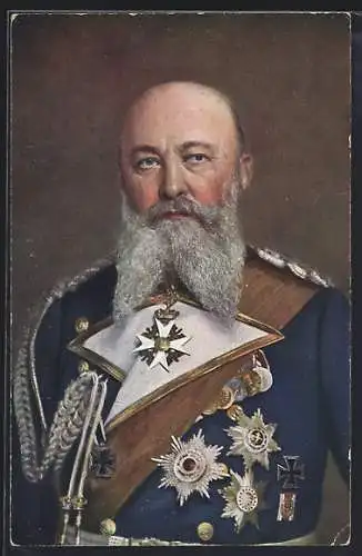 AK Grossadmiral von Tirpitz in Uniform mit Orden