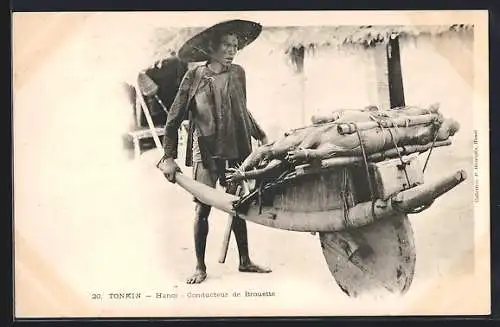AK Tonkin /Hanoi, Conducteur de Brouette