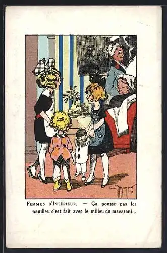 Künstler-AK sign. Marchaux: Femmes d`Intérieur