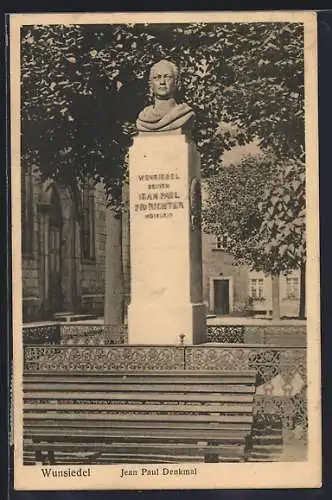 AK Wunsiedel, Blick auf das Jean Paul-Denkmal