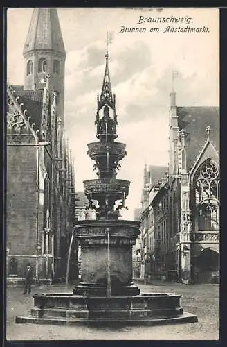 AK Braunschweig, Brunne am Altstadtmarkt