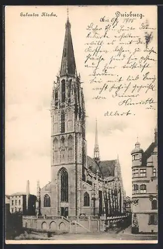 AK Duisburg, Partie an der Salvator-Kirche