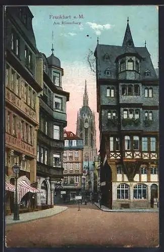 AK Alt-Frankfurt, Strassenpartie am Römerberg