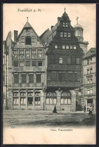 AK Alt-Frankfurt, Haus Frauenstein mit Geschäft