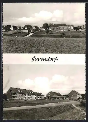 AK Schwedeneck-Surendorf, Ortsansicht und Strassenpartie