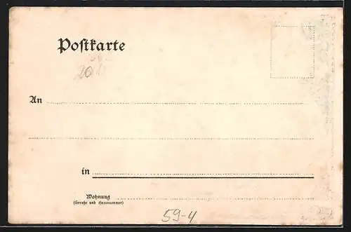 Künstler-AK Eine Milliarde Minuten seit Christigeburt, 29. April 1902 10:40 Uhr, Todesengel mit Sanduhr