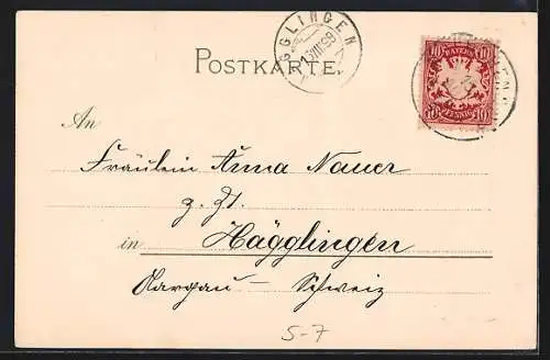 AK Dame mit Biedermeier-Haube