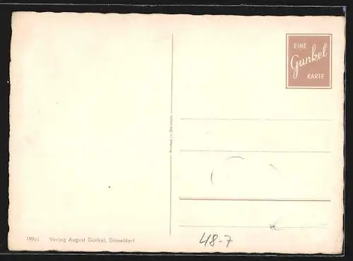 AK Dame bekommt von Mann im Fernseher Blumen