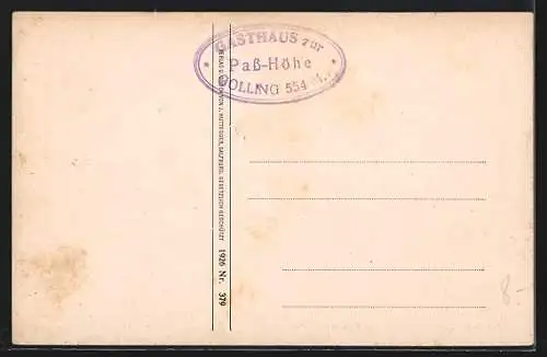 AK Pass Lueg, Kapelle Bruneck u. Struber Denkmal