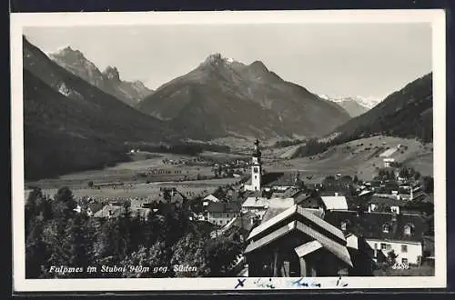 AK Fulpmes im Stubai, Ortsansicht mit Berglandschaft