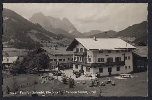 AK Kirchdorf am Wilden Kaiser, Pension Seiwald mit Bergpanorama