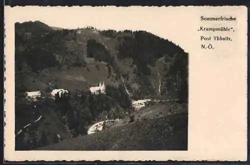 AK Krumpmühle /Ybbsitz, Ortsansicht mit Wäldern