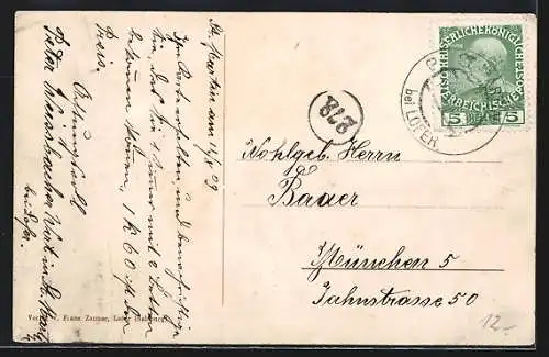 AK St. Martin bei Lofer, Ortsansicht mit Kirche