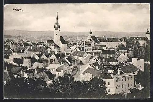 AK Horn, Blick auf den Ort aus der Vogelschau